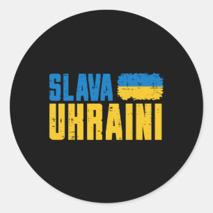Adesivo Slava Ukraini Glória à Ucrânia Bandeira Mulheres U