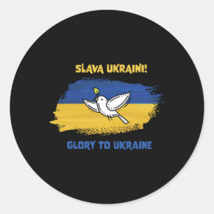 Adesivo Slava Ukraini Glória à Ucrânia Bandeira Ucraniana
