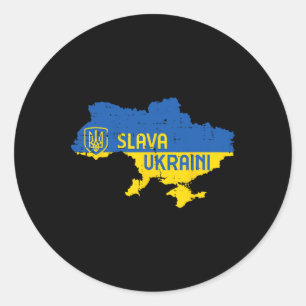 Adesivo Slava Ukraini Glória à Ucrânia Mapa Homens Ucrania