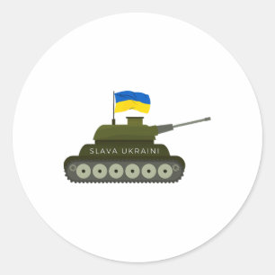 Adesivo Slava Ukraini Glória à Ucrânia Tanque do Exército
