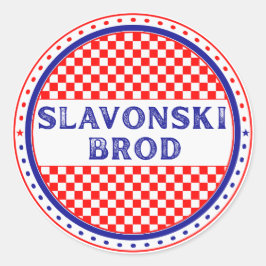 Adesivo Slavonski Brod City Pride Emblem Croatian Identity