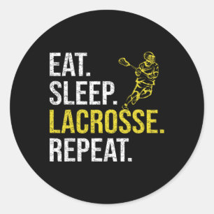 Adesivo Sleep Lacrosse Repete Equipe Esportiva Oferece Hom