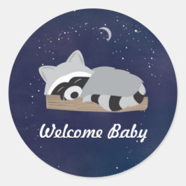 Adesivo Sleepy Raccoon Stickers