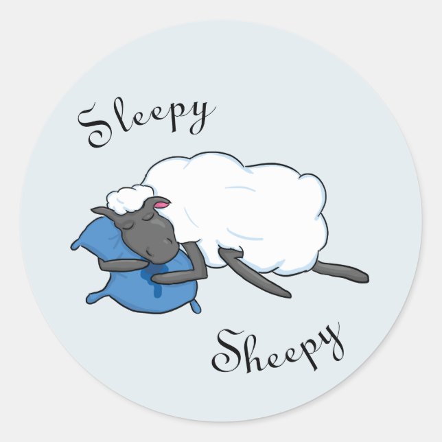 Adesivo Sleepy Sheepy Sticker (Frente)