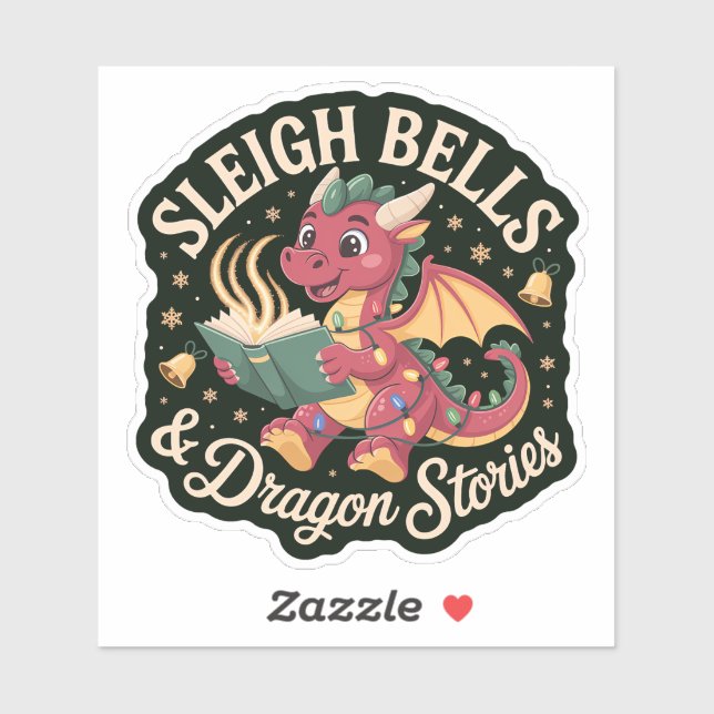 Adesivo Sleigh Bells & Dragon Stories Holiday Magic (Folha)