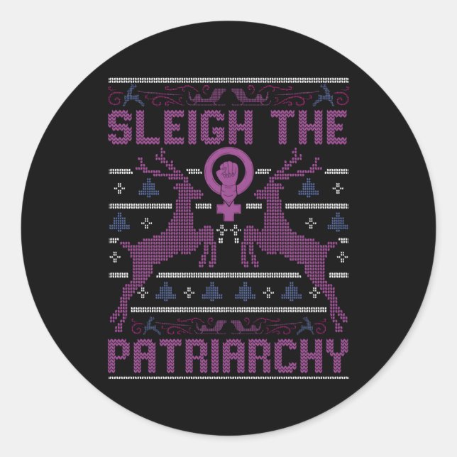Adesivo Sleigh, O Patriarcado Feminista (Frente)