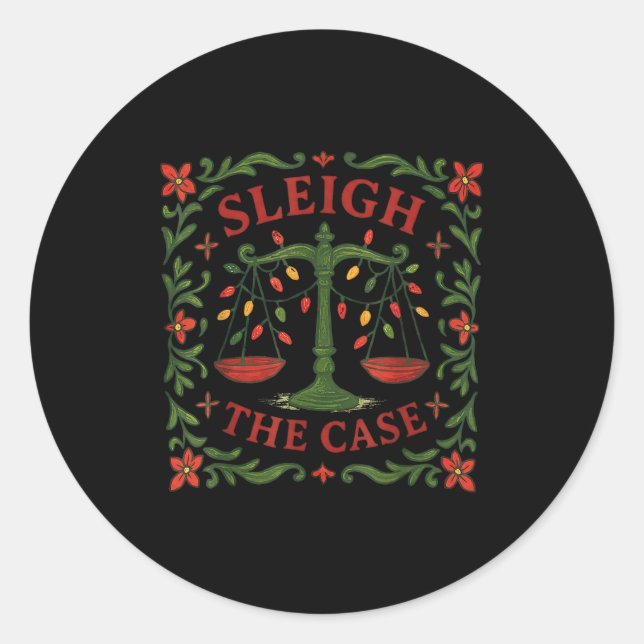 Adesivo Sleigh The Case Funny Lawyer Xmas Design  (Frente)