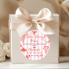 Adesivo Slice Slice Baby Shower Thank you