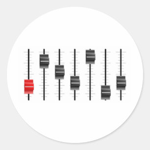 Adesivo Slideres ou faders sadios ou video do painel de
