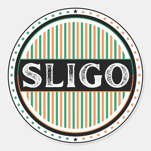 Adesivo Sligo City Pride Emblem – Irish Identity (Frente)