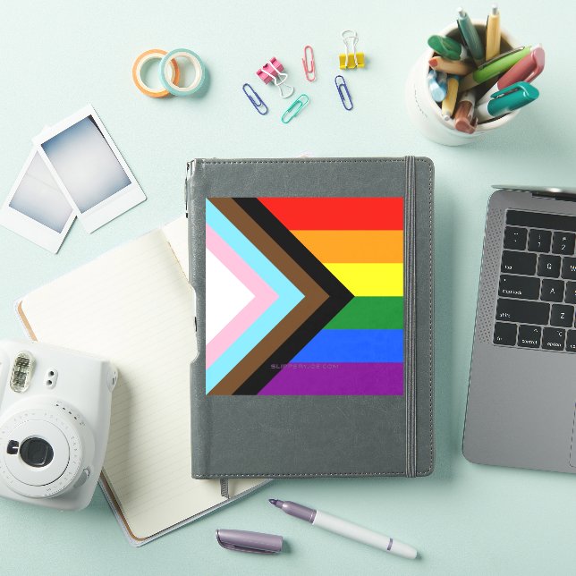 Adesivo SlipperyJoe's Progress Pride Flag gay Dons LGBTQI (Capa para iPad)