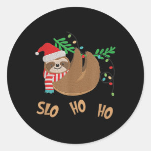 Adesivo Slo Ho Ho Feliz Slothmas - Natal Leve