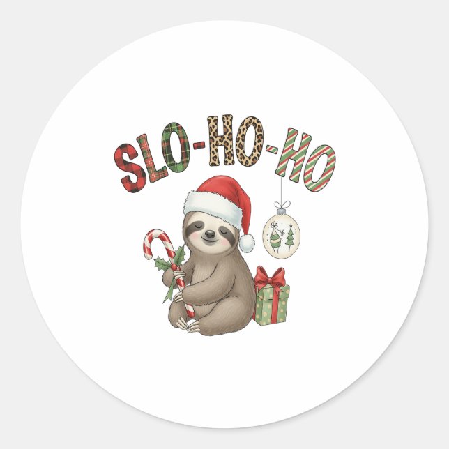 Adesivo Slo Ho Xmas Sloth (Frente)