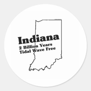 Adesivo Slogan do Estado de Indiana