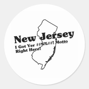Adesivo Slogan do Estado de Nova Jersey