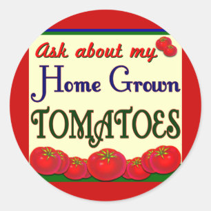 Adesivo Slogan do Jardim do Tomato Homegrown