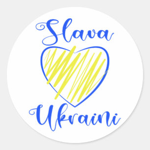 Adesivo Slogan Slava Ucraniano Glória à Ucrânia