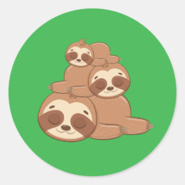 Adesivo Sloth Animal Selvagem De Um Sapo Engraçado Adoráve