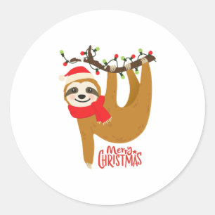 Adesivo Sloth de Natal