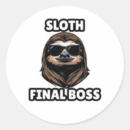 Adesivo Sloth Final Boss Cool Sticker