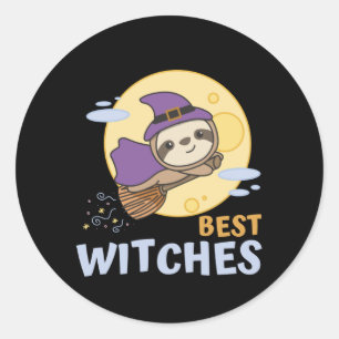 Adesivo Sloth Halloween Witch Kids Bruxas Melhores Bruxas