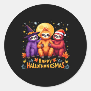 Adesivo Sloth Happy Hallothanksmas Dia das Bruxas