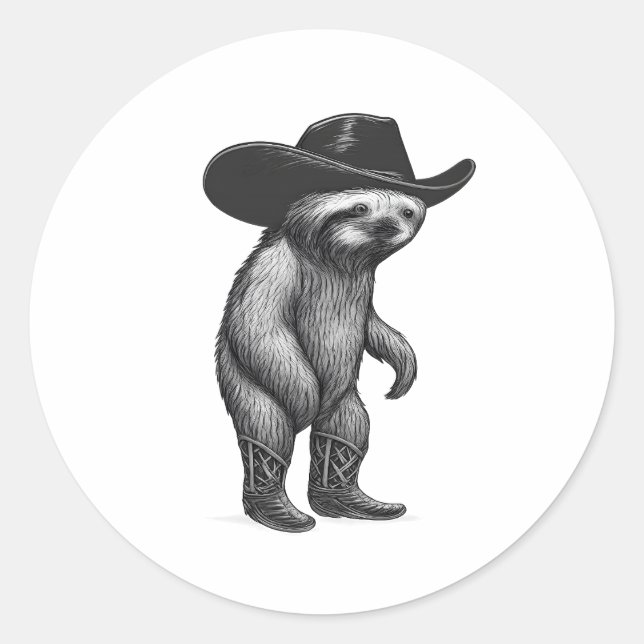 Adesivo Sloth Howdy Sloth (Frente)