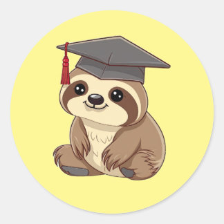 Adesivo Sloth Love Graduation Sticker