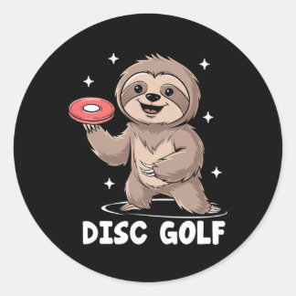 Adesivo Sloth Playing Disc Golf Player Sports Athlete Game