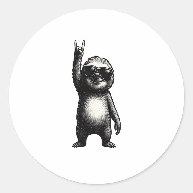 Adesivo Sloth Rocking Dance (Frente)