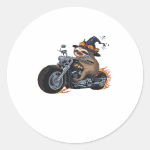 Adesivo Sloth Sloth Motorcycle Ride Halloween Biker Divert