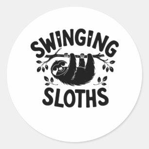 Adesivo Sloths Balançando Ali No Stick