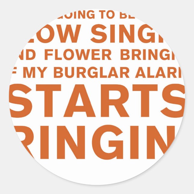 Adesivo Slow Singin' (Frente)