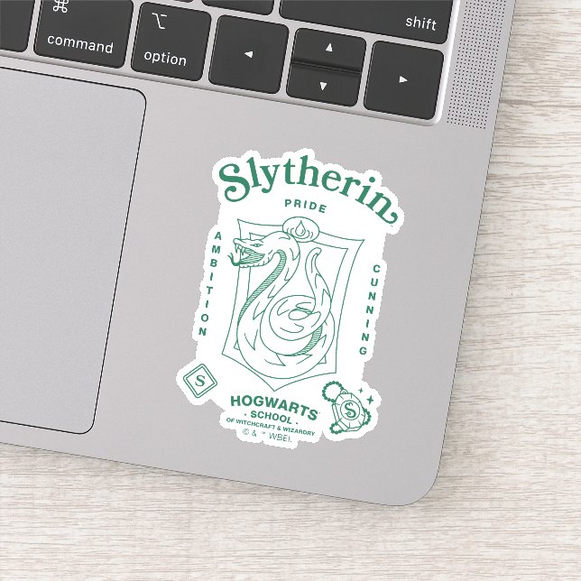 Adesivo SLYTHERIN™ Pride Ambition Cunning Crest (Detalhe)
