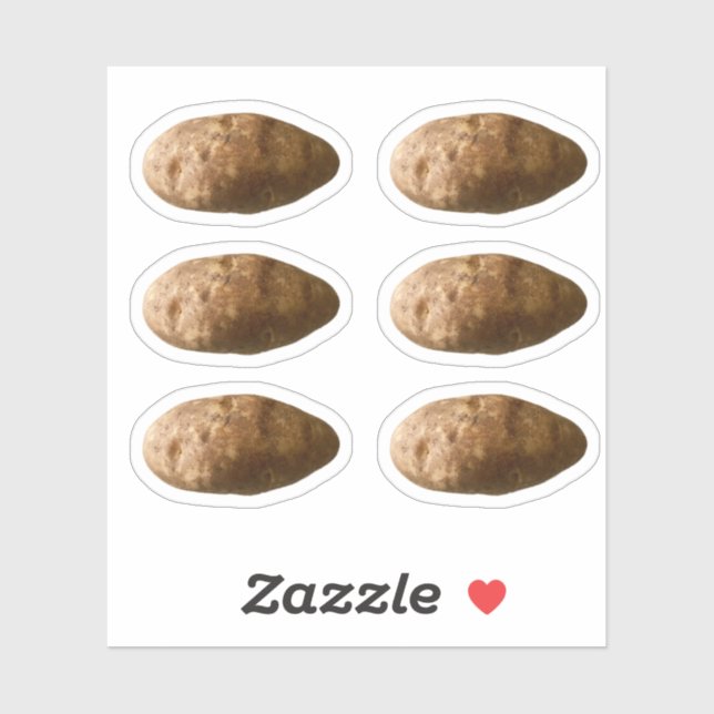 Adesivo Small Potatoes Potato Custom-Cut Stickers (Folha)