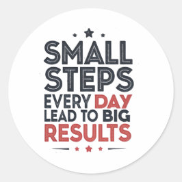Adesivo Small Steps Every Day Lead – Motivational Quote De