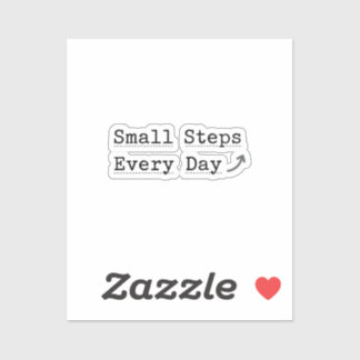 Adesivo 'Small Steps Every Day' Minimalist Planner