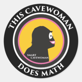 Adesivo Smart Cavewoman Stickers: Esta Cavewoman Faz Matem