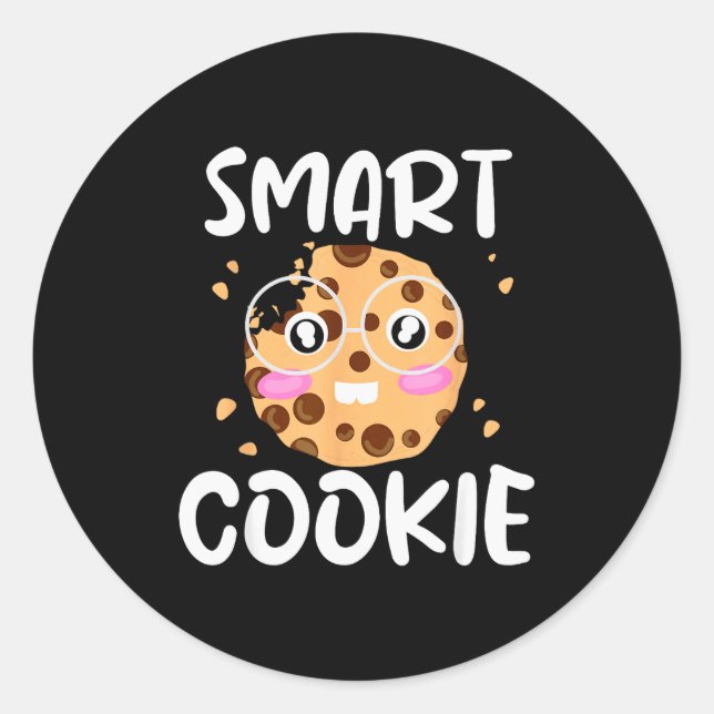 Adesivo Smart Cookie - Funny Idiom Joke Tee  (Frente)