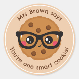 Adesivo Smart Cookie Teacher Personalizado para Autocolant