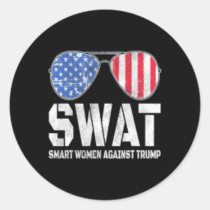 Adesivo Smart Women Against Trump Engraçado Anti-Trump 202