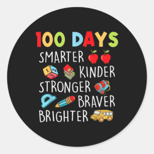 Adesivo Smarter Kinder Mais Forte 100 Dias De Escola 1