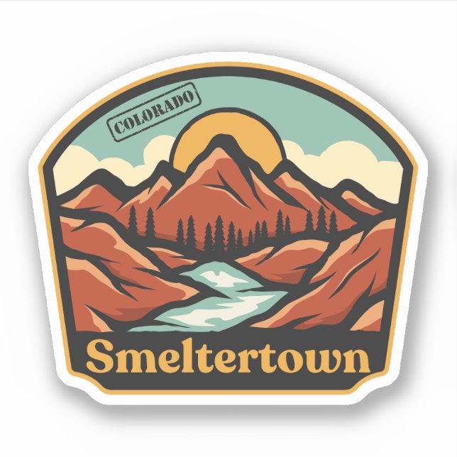 Adesivo Smeltertown, Colorado Sticker (Frente)