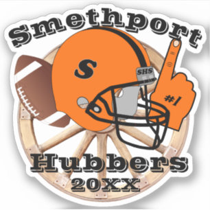 Adesivo Smetport Hubbers Wheel Nº 1 - Capacete De Futebol