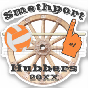 Adesivo Smetport Hubbers Wheel nº 1 Voleibol e Rede de Ve