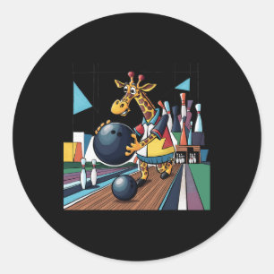 Adesivo Smilefuntees Engraçado Girafa Boliche de Esporte