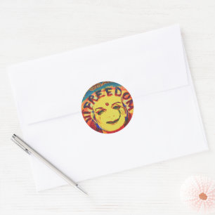 Adesivo smiley face Freedom Yellow