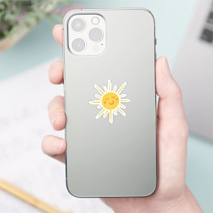 Adesivo Smiley Sun Sunshine Vinyl Cut Sticker