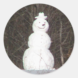 Adesivo Smiling Snowman Sticker