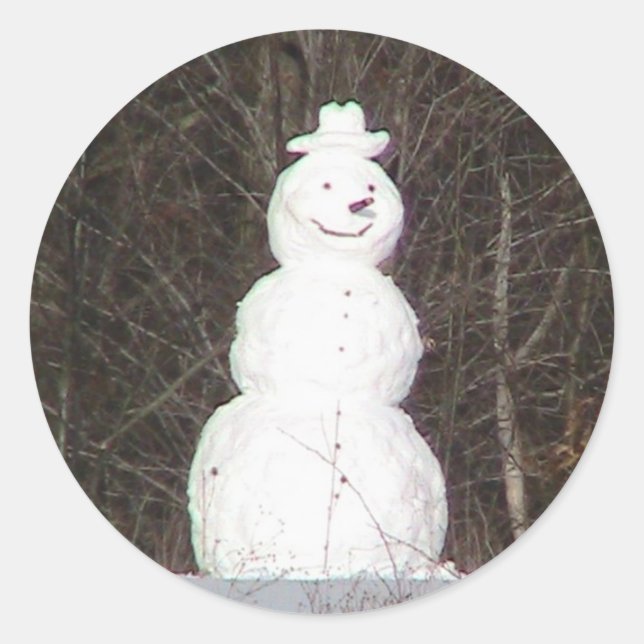 Adesivo Smiling Snowman Sticker (Frente)